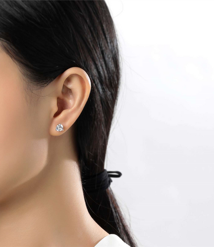 Lafonn 2.50 CTW Simulated Diamond Martini Shaped Solitaire Stud Earrings