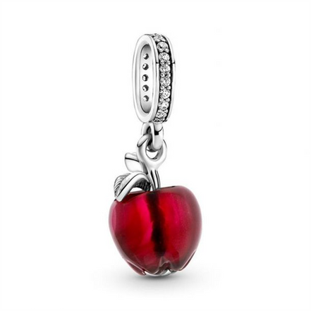 Pandora Murano Glass Red Apple Dangle Charm