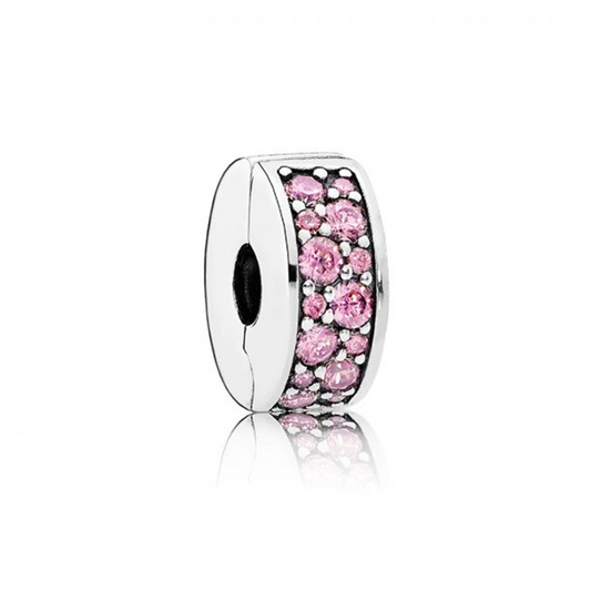 Pandora Moments Pink Pavé Clip Charm