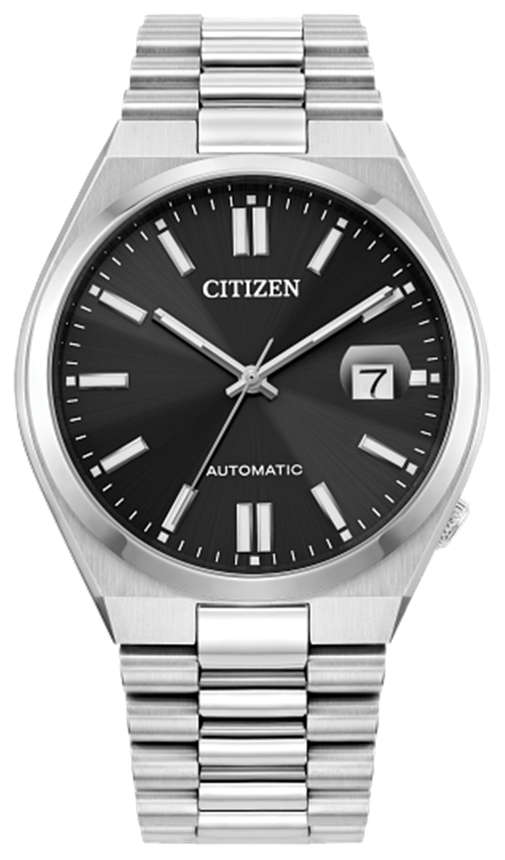 Citizen Men's TSUYOSA Black Dial Stainless Steel Bracelet Watch