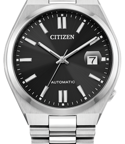 Citizen Men's TSUYOSA Black Dial Stainless Steel Bracelet Watch