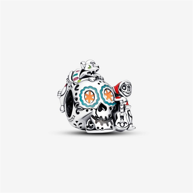 Disney X Pandora Pixar Coco Miguel & Dante Skull Glow-in-the-dark Charm
