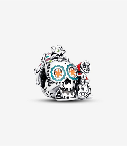 Disney X Pandora Pixar Coco Miguel & Dante Skull Glow-in-the-dark Charm