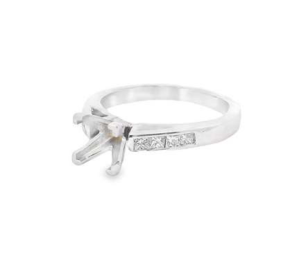 14K White Gold 0.30 CTW Diamond Semi-Mount Engagement Ring