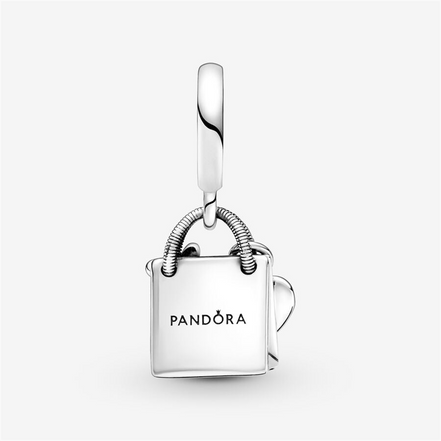 Pandora Moments "I Love Shopping"  Bag Dangle Charm