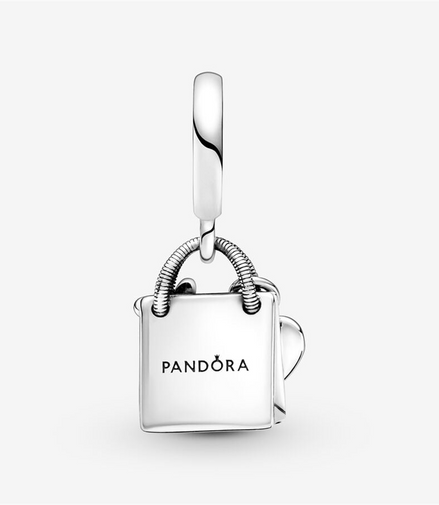 Pandora Moments "I Love Shopping"  Bag Dangle Charm