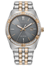 Citizen Eco-Drive Corso Diamond Gray Dial Two-Tone Stainless Steel Bracelet Watch