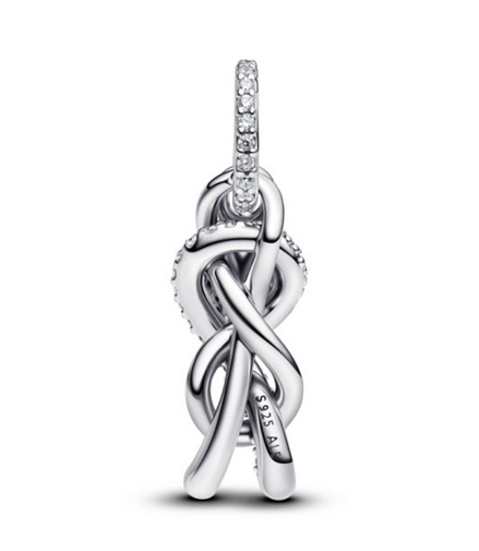 Pandora Pavé Infinity Knot Dangle Charm