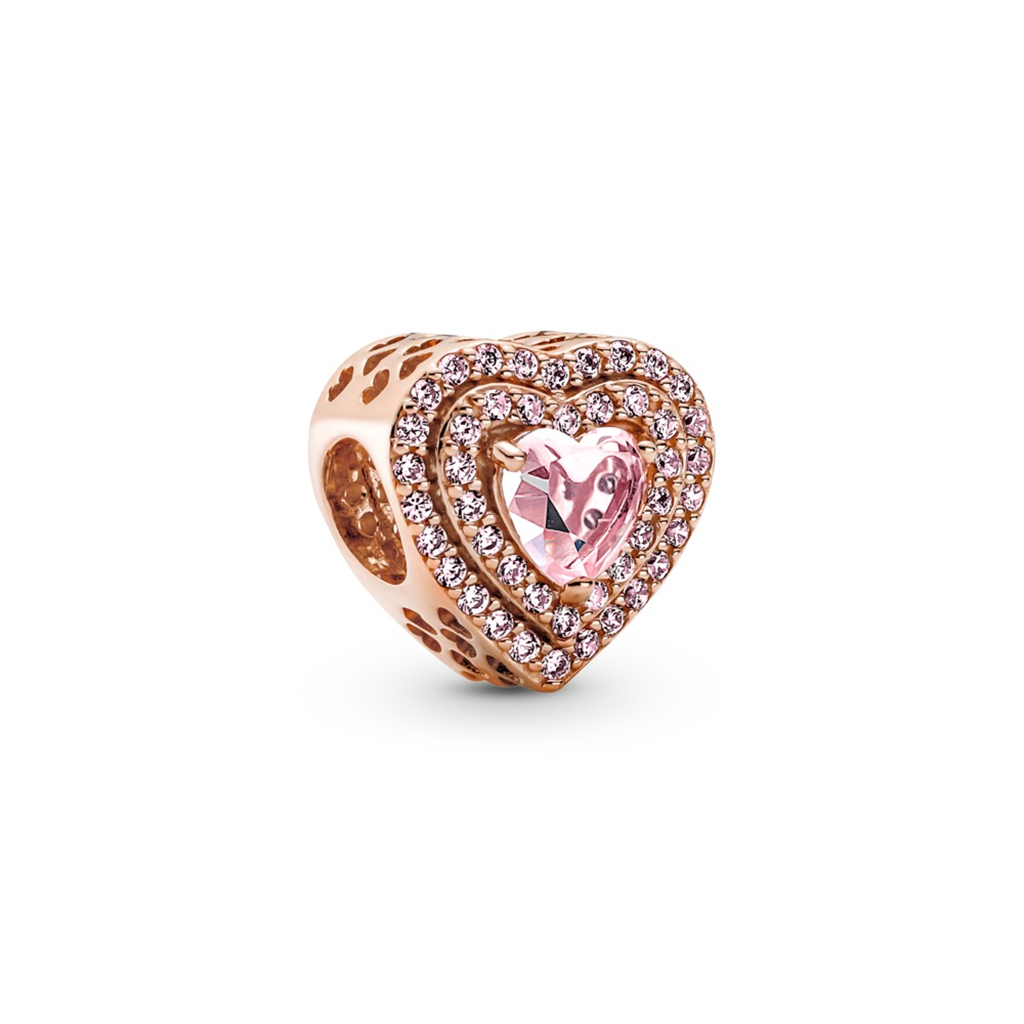 Pandora Timeless Sparkling Levelled Heart Charm