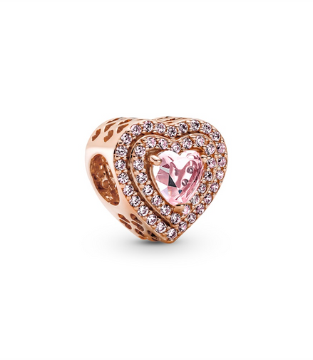 Pandora Timeless Sparkling Levelled Heart Charm