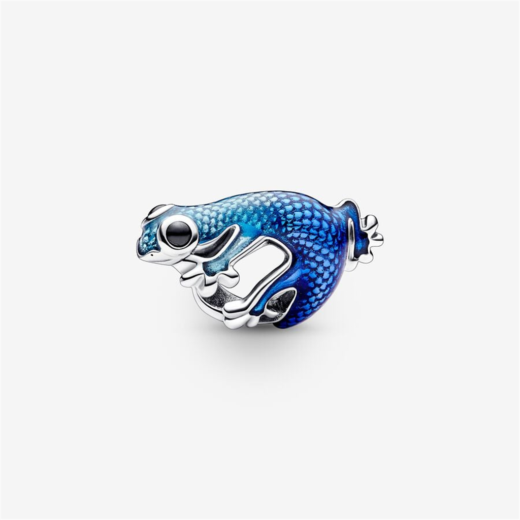 Pandora Moments Metallic Blue Gecko Charm