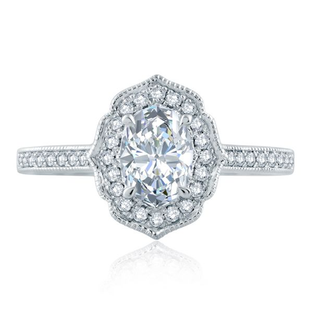 A.JAFFE 14K Classic Engagement Ring