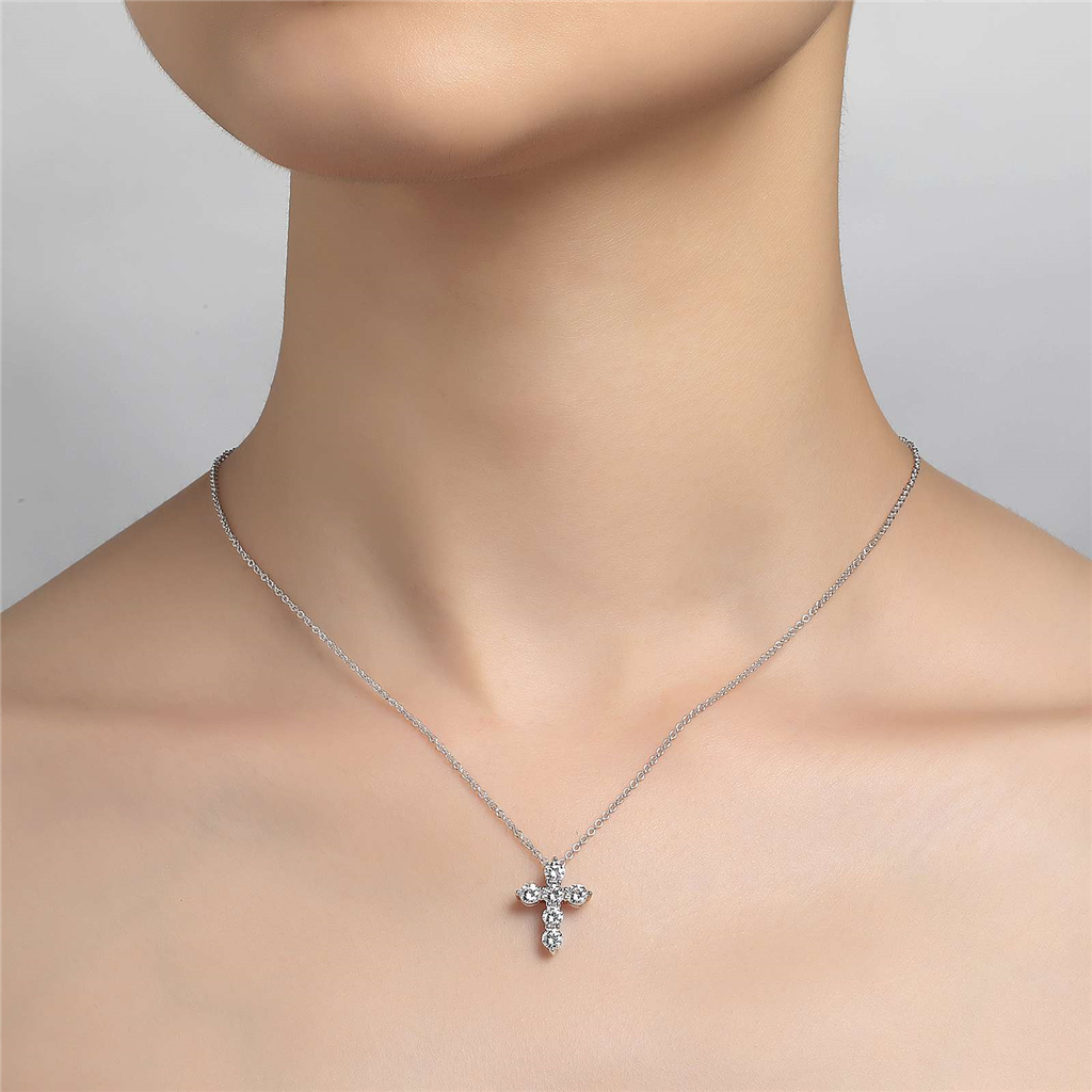 Lafonn 1.02 CTW Simulated Diamond Cross Pendant Necklace