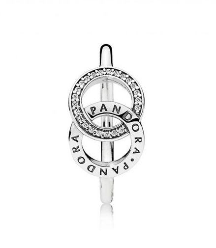 Pandora Signature Entwined Circles Ring Size 7
