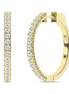 Revelation 14K Yellow Gold 1 CTW Diamond Hoop Earrings