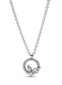 Pandora Timeless Sparkling Herbarium Circle & Cluster Pendant Necklace 45 cm