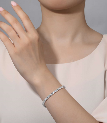 LaFonn  6 CTW Simulated Diamond Classic Tennis Bracelet