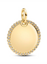 Pandora Engravable Round Tag Gold-Plated Pendant