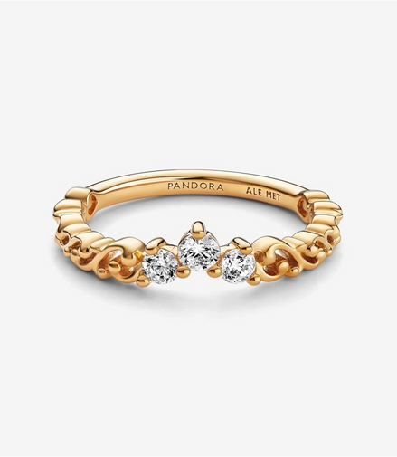 Pandora Regal Swirl Tiara Ring Size 54