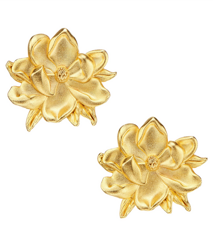 Susan Shaw Magnolia Stud Earrings