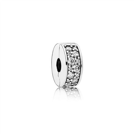 Pandora Moments Clear Pavé Clip Charm