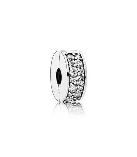 Pandora Moments Clear Pavé Clip Charm