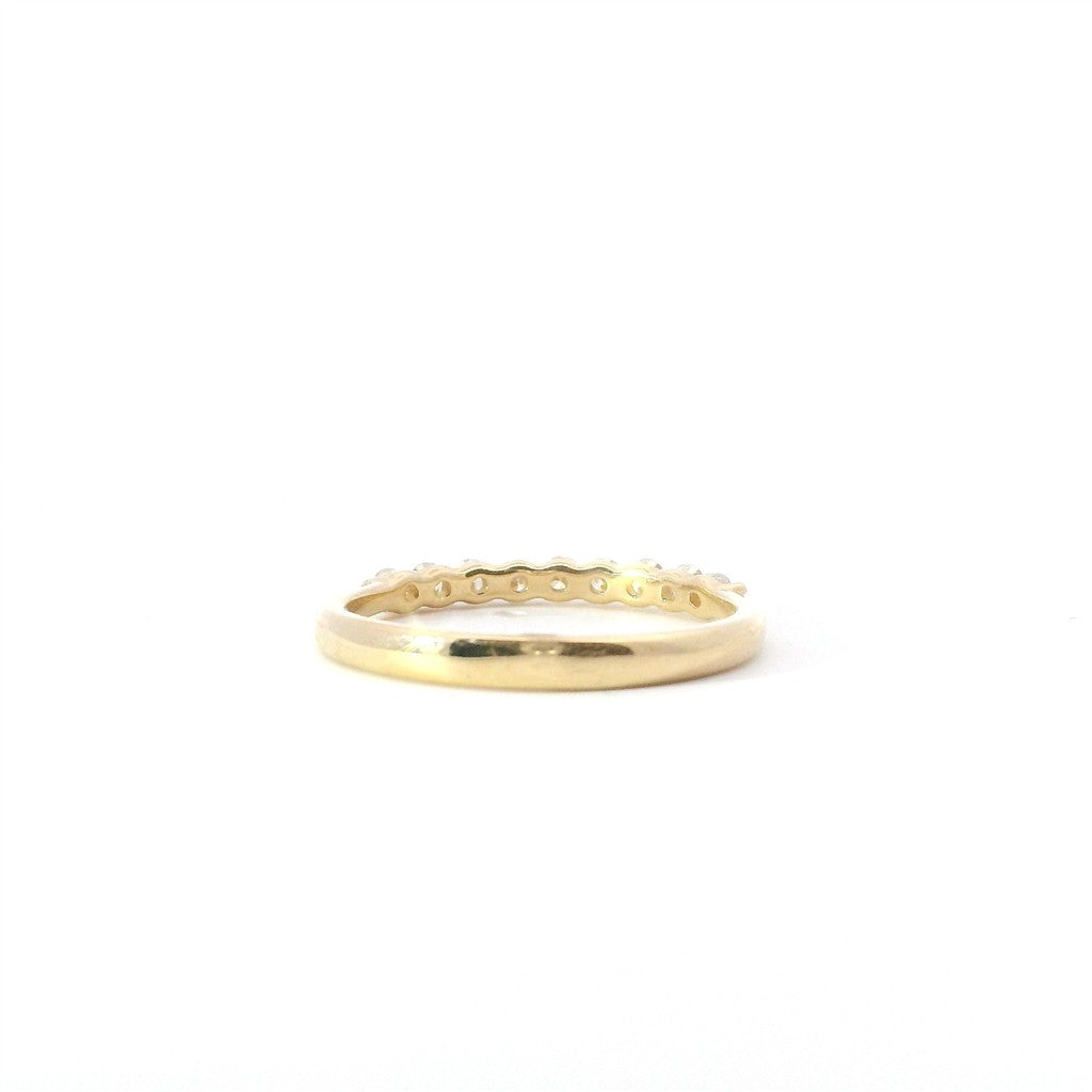 14K Yellow Gold Diamond Fashion Ring