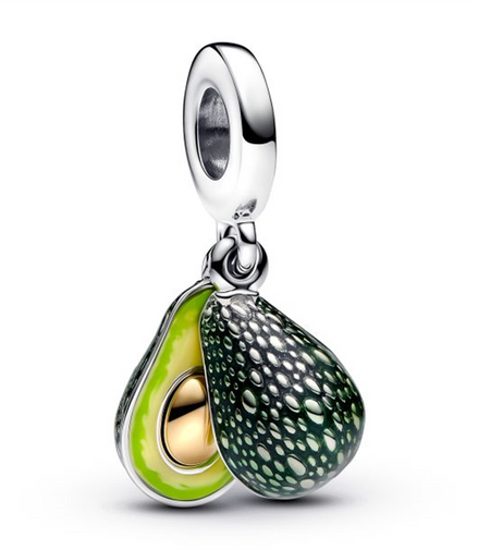 Pandora ME/Moments Avocado Double Gold-Plated Dangle Charm