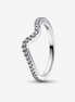 Pandora Timeless Sparkling Wave Ring Size 6