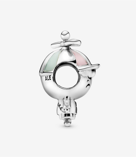 Pandora Moments Boy Silver Charm