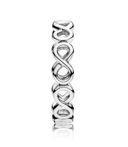 Pandora Moments Simple Infinity Band Ring Size 7