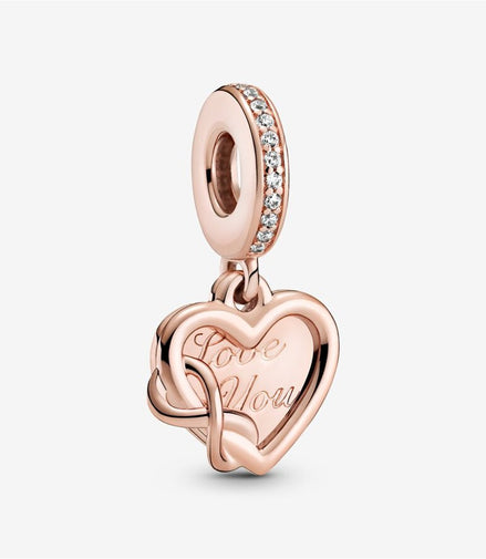 Pandora Moments Love You Infinity Heart Dangle Charm