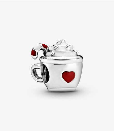 Pandora Moments Cocoa And Candy Cane Charm
