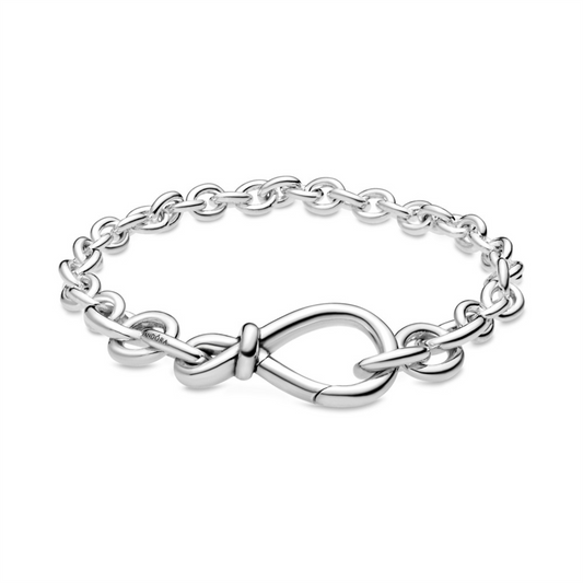 Pandora Chunky Infinity Knot Chain Bracelet