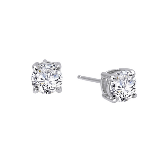 Lafonn 2 CTW Simulated Diamond Round Solitaire Stud Earrings