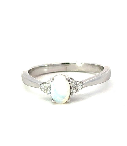 Opal and Diamond Ring