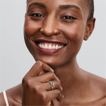 Pandora Moments Infinity Knot Ring Size 7