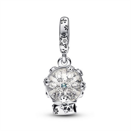 Pandora Moments Snowflake Snowglobe Dangle Charm