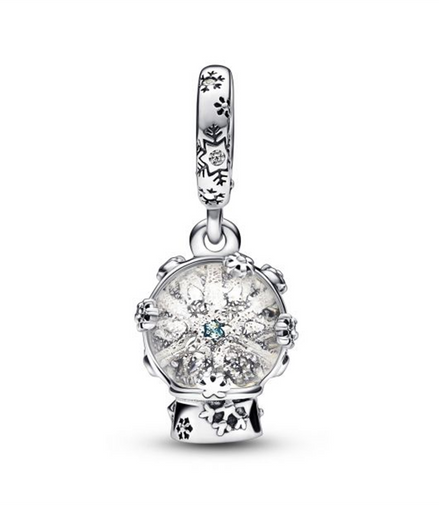 Pandora Moments Snowflake Snowglobe Dangle Charm