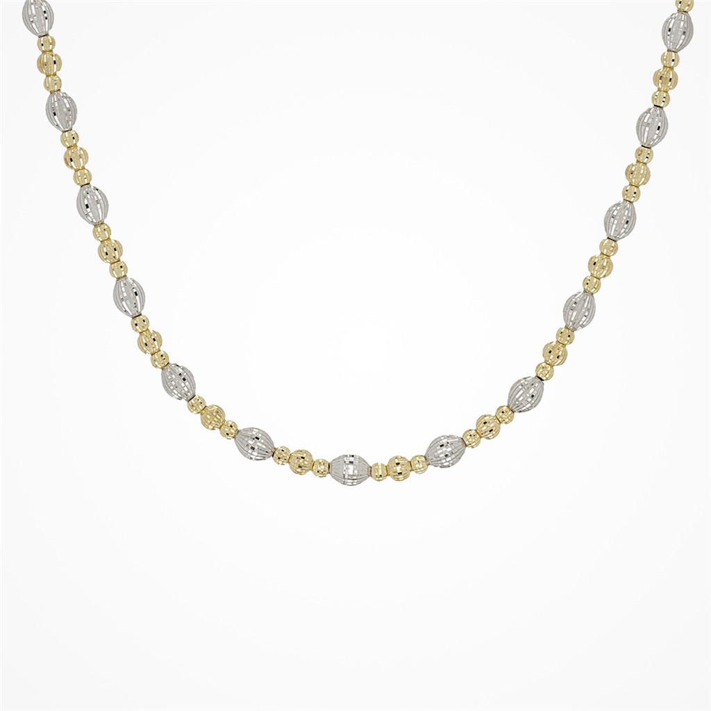 Desmos Two Tone Crystal Bloom Necklace 18