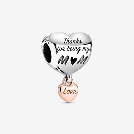 Pandora Moments Love You Mom Heart Charm