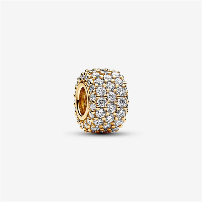 Pandora Timeless Sparkling Pavé Triple-Row Charm