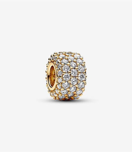 Pandora Timeless Sparkling Pavé Triple-Row Charm