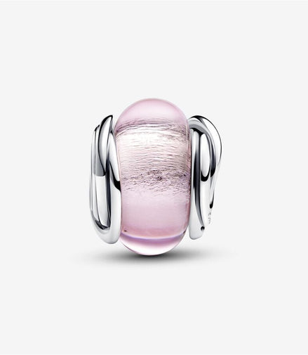 Pandora Moments Encircled Pink Murano Glass Charm