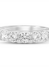 14K White Gold 2 CTW Lab Grown Round Diamond Band