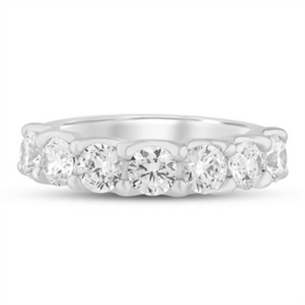 14K White Gold 2 CTW Lab Grown Round Diamond Band