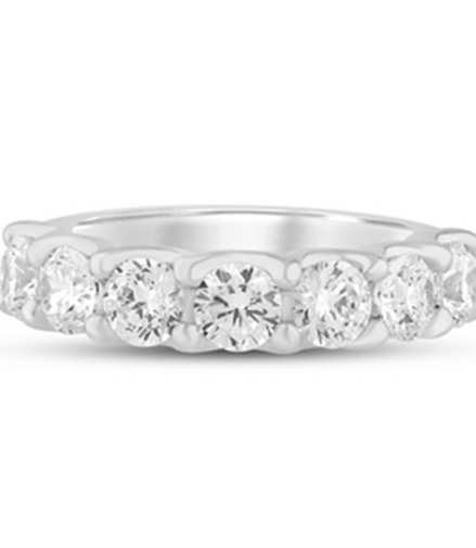 14K White Gold 2 CTW Lab Grown Round Diamond Band