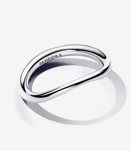 Pandora Essence Organically Shaped Band Ring Size 7