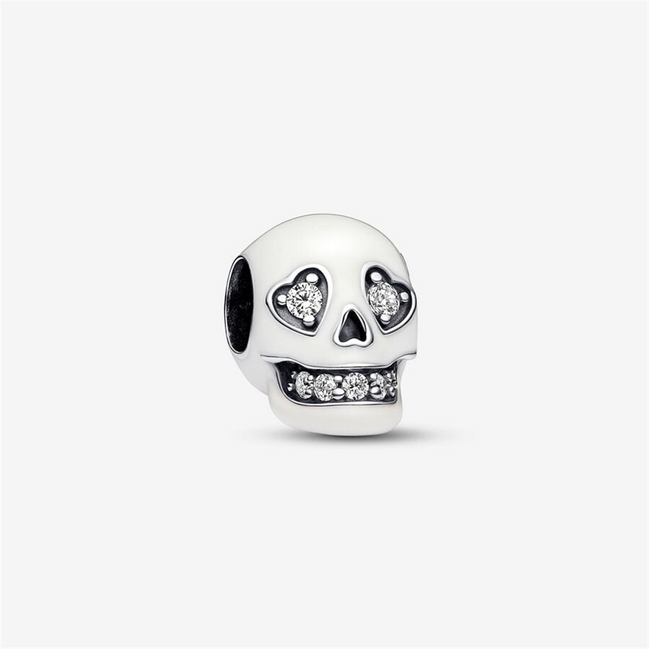 Pandora Moments Glow-In-The-dark Sparkling Skull Charm