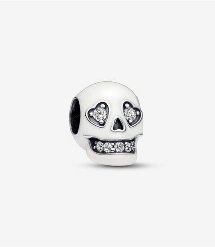 Pandora Moments Glow-In-The-dark Sparkling Skull Charm
